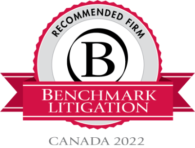 Recommended Firm Benchmark Litigation Canada 2022