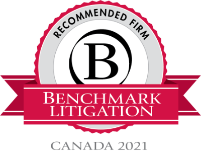 Recommended Firm Benchmark Litigation Canada 2021
